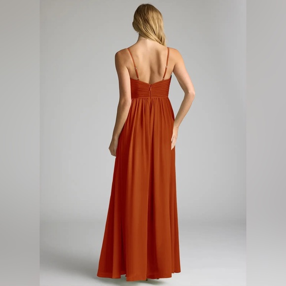 AZAZIE ALIA
Paprika A-Line Pleated Chiffon Dress - Picture 4 of 12